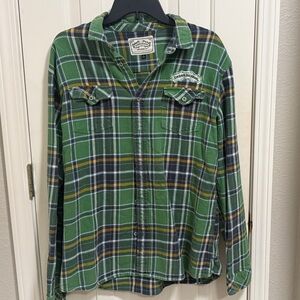 Sierra Nevada Men's Green Plaid Button-Down Shirt